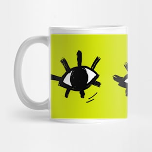 The horizontal all knowing eyes Mug